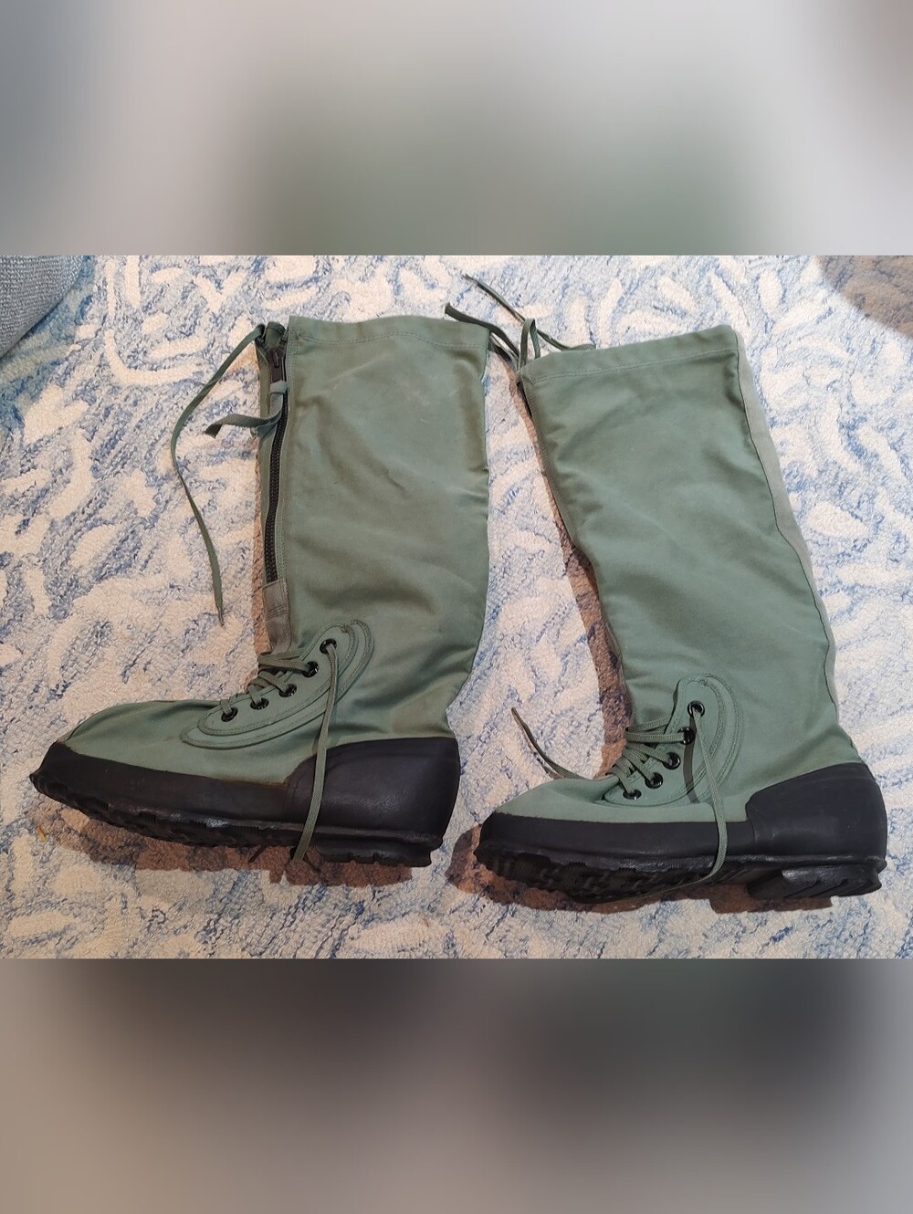 Air Force USAF Zipper & Lace-Up Winter N-1B Spec. Mil B-6362F Boots Size M